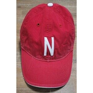 Nebraska Huskers Adidas Strapback Hat Red And White NCAA Cap Adjustable Unique
